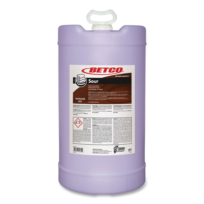 Symplicity Sour Fabric Neutralizer, Mild Scent, 15 gal Drum