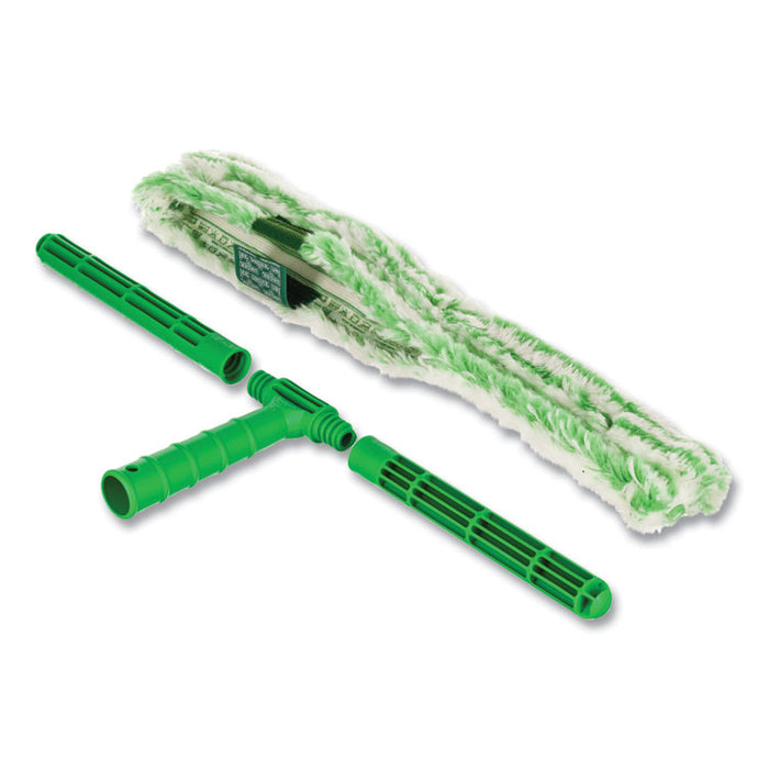 Monsoon Plus StripWasher Complete with Green Plastic Handle, Green/White Sleeve, 18" Wide Sleeve