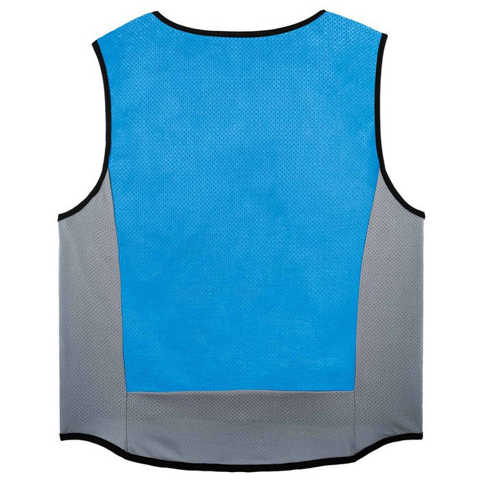 Chill-Its 6667 Wet Evaporative PVA Cooling Vest with Zipper, PVA, 3X-Large, Blue