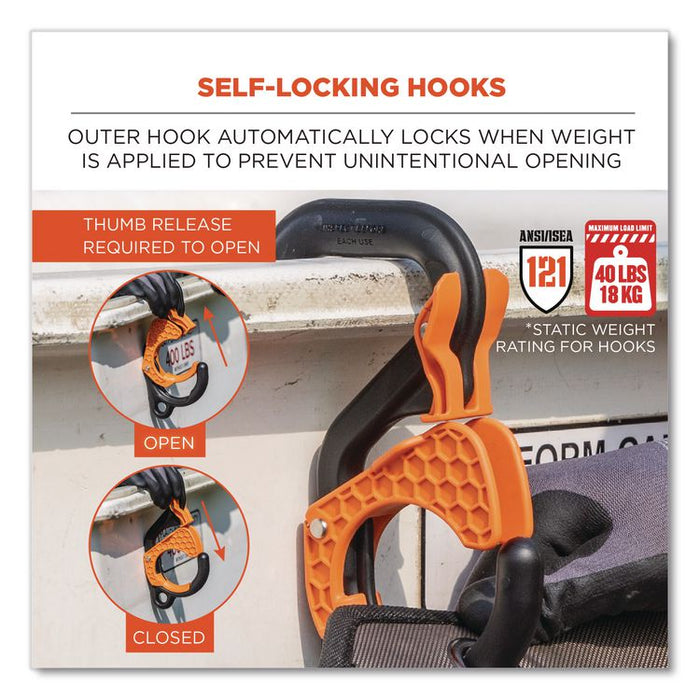 Arsenal 5711 Bucket Truck Tool Board, Locking Aerial Bucket Hooks Kit, 8 Compartments, 24 x 22, Gray