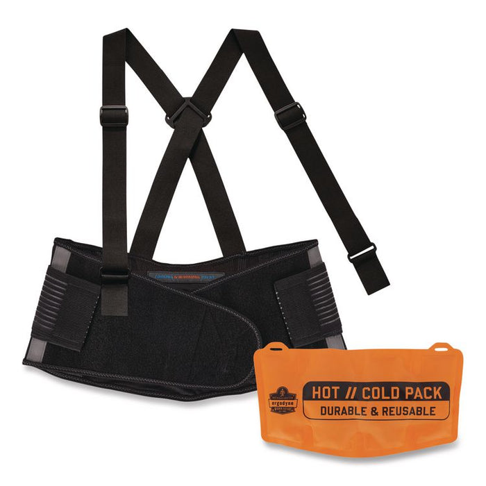 Proflex 1675 Back Support Brace with Cooling/Warming Pack, X-Large, 38" to 42" Waist, Black