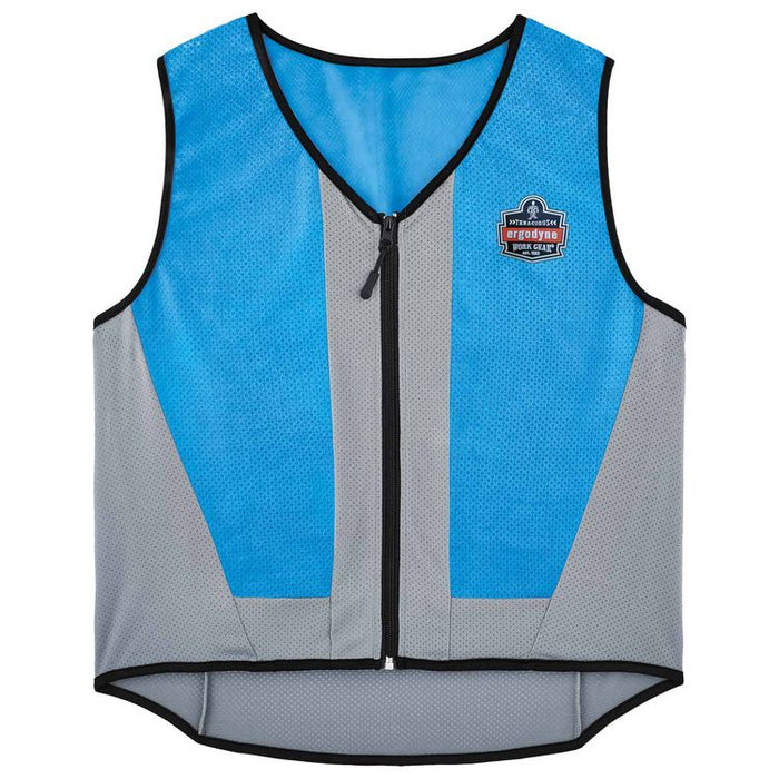 Chill-Its 6667 Wet Evaporative PVA Cooling Vest with Zipper, PVA, 4X-Large, Blue