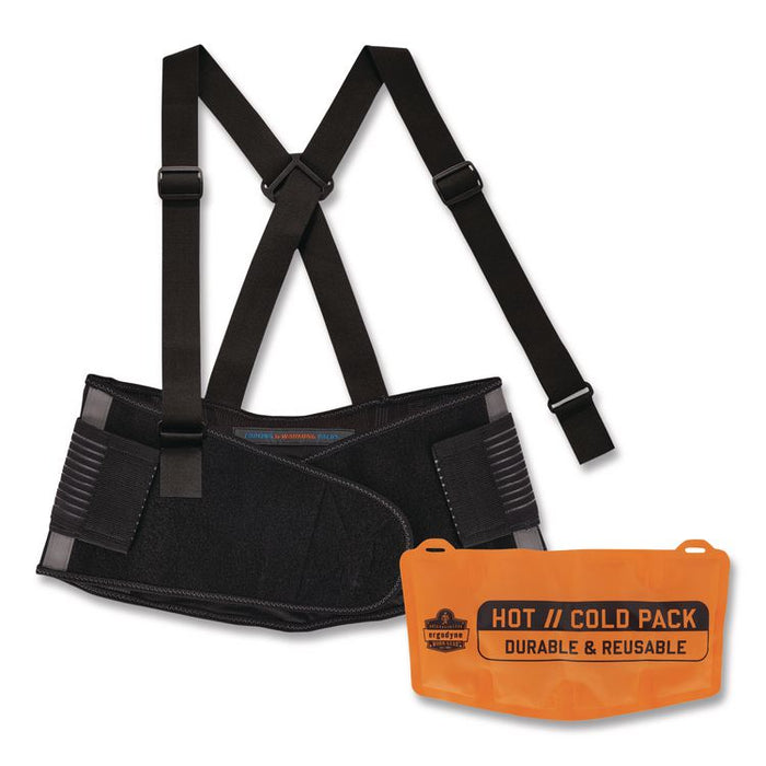 Proflex 1675 Back Support Brace with Cooling/Warming Pack, X-Small, 22" to 25" Waist, Black