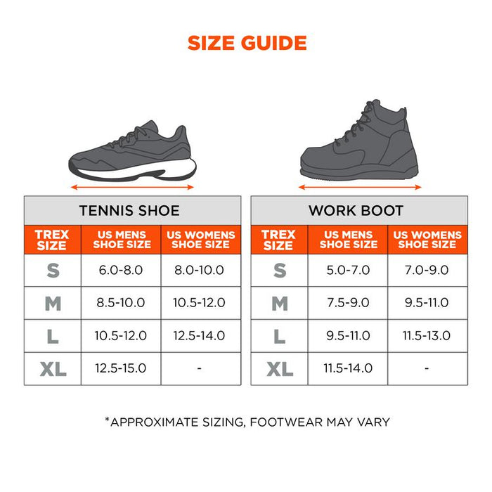 TREX 6326 Spikeless Slip- and Oil-Resistant Traction Device, Medium (Men's Sizes 7.5 to 9), Black, Pair