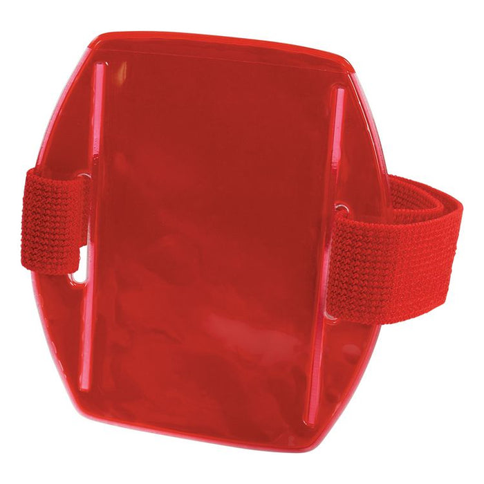 Squids 3386 Arm Band ID/Badge Holder, Vertical, Orange 3.75 x 4.25 Holder, 2.5 x 4 Insert
