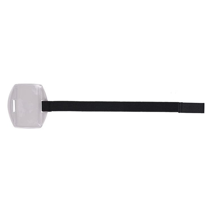 Squids 3386 Arm Band ID/Badge Holder, Vertical, Black/Clear, 3.75 x 4.25 Holder, 2.5 x 4 Insert, 10/Pack