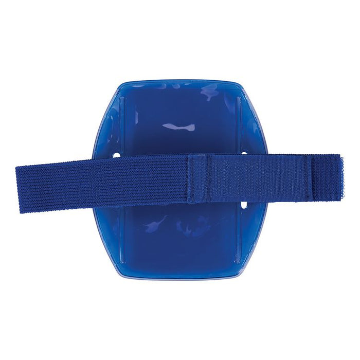 Squids 3386 Arm Band ID/Badge Holder, Vertical, Blue, 3.75 x 4.25 Holder, 2.5 x 4 Insert, 10/Pack