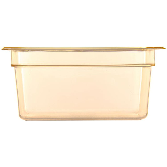 StorPlus High Heat Food Pan, 8.7 qt, 10.38 x 12.75 x 6, Amber, Plastic