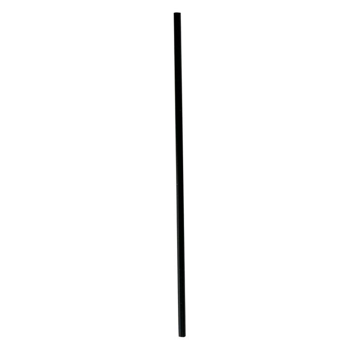 Wrapped Jumbo Straws, 10.25", Polypropylene, Black, 500/Pack, 4 Packs/Carton
