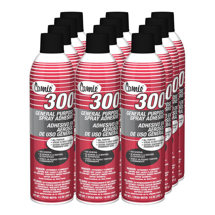 300 General Purpose Spray Adhesive, 14 oz, 12/Carton