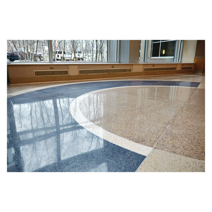 Low-Speed Buffer 5100 Floor Pads, 15" Diameter, Red, 5/Carton