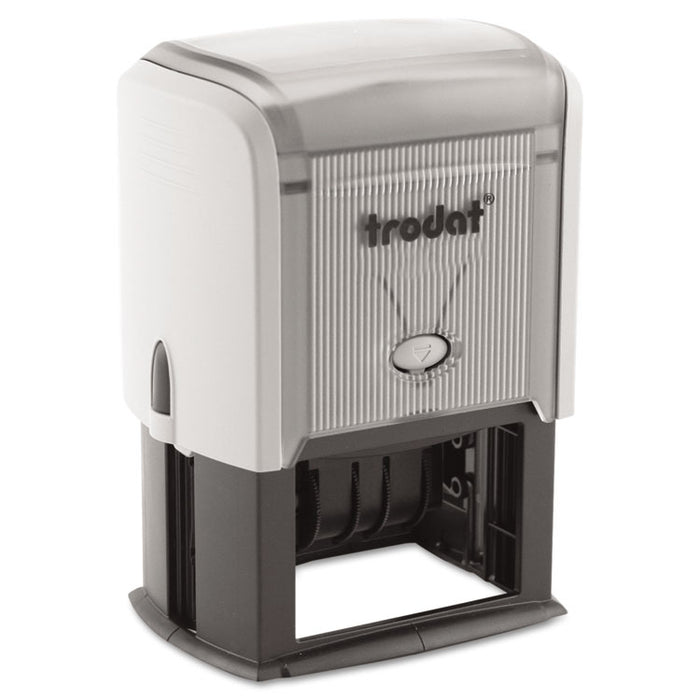 Printy Custom Self-Inking Dater, 0.19" x 1", Black/Blue/Red