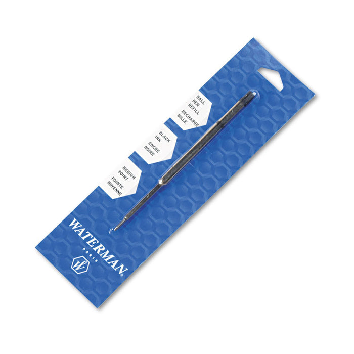 Refill for Waterman Ballpoint Pens, Medium Point, Black Ink