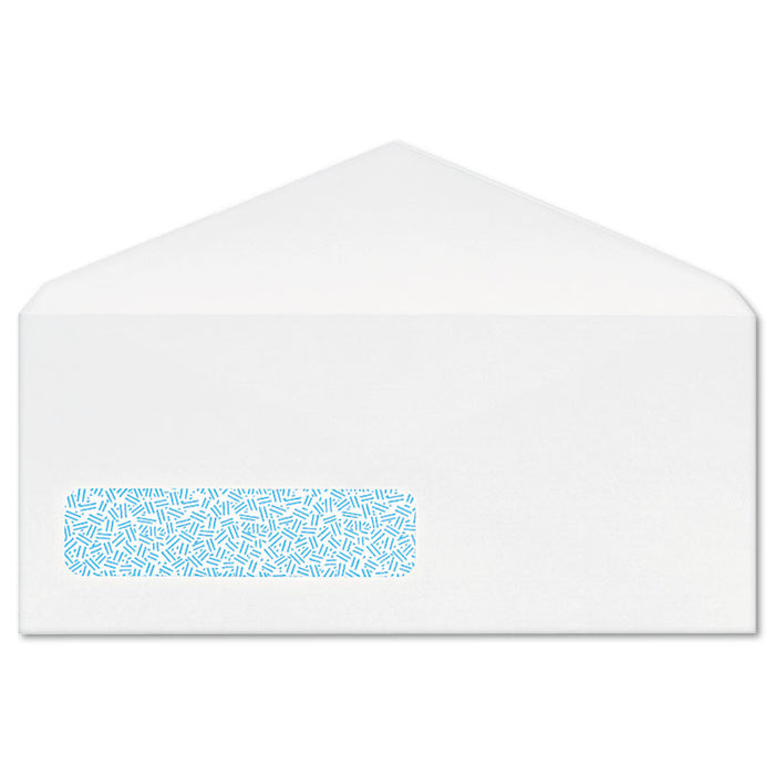Poly-Klear Single Window Envelope, #10, Bankers Flap, Gummed Closure, 4.13 x 9.5, White, 500/Box