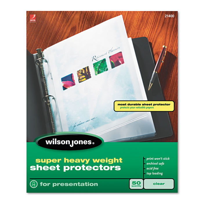 Top-Loading Super Heavy Sheet Protectors, Letter, 50/Box
