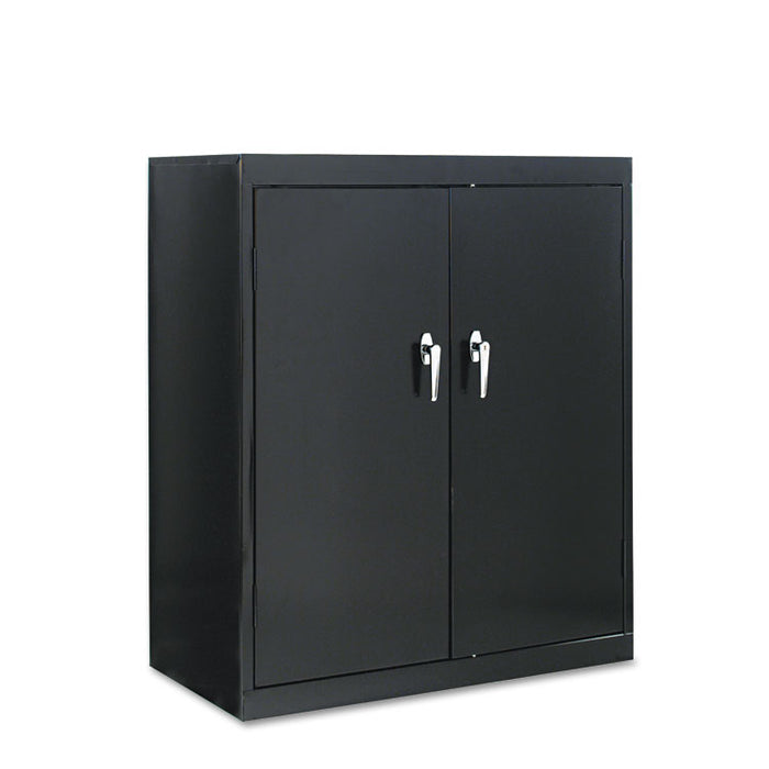 Assembled 42" High Storage Cabinet, w/Adjustable Shelves, 36w x 18d, Black
