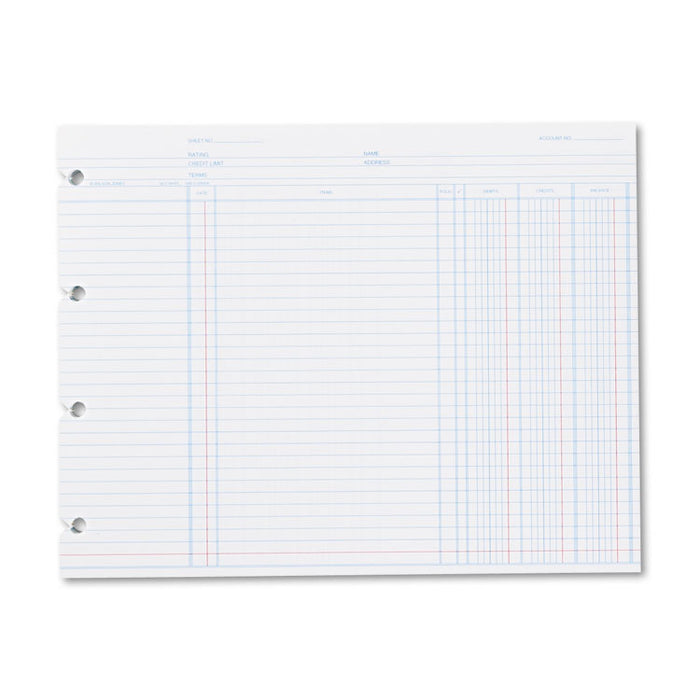 Accounting, 9-1/4 x 11-7/8, 100 Loose Sheets/Pack