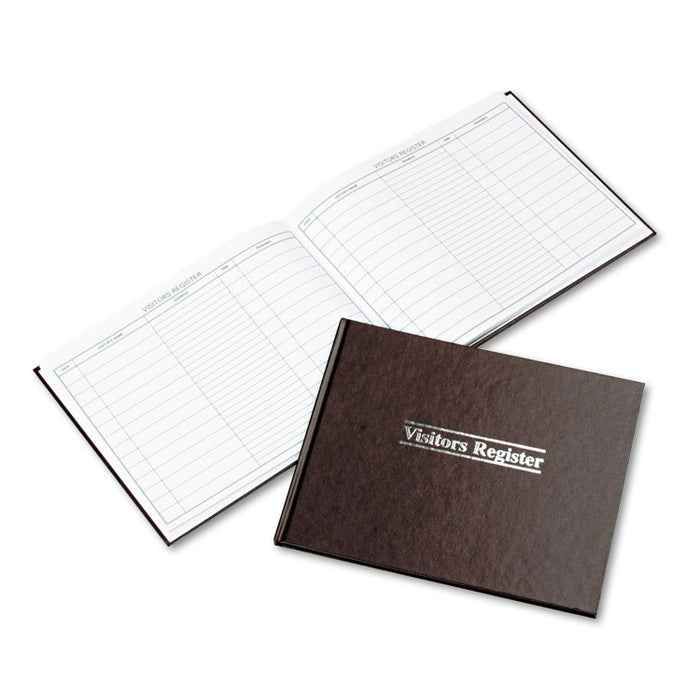 Visitor Register Book, 5 Column Format, Red Cover, 10.5 x 8.5 Sheets, 112 Sheets/Book