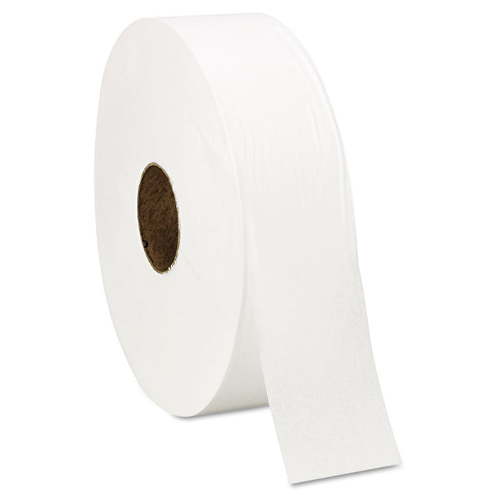 Jumbo Roll Bath Tissue, Septic Safe, 1 Ply, White, 3.4" x 4000 ft, 6 Rolls/Carton