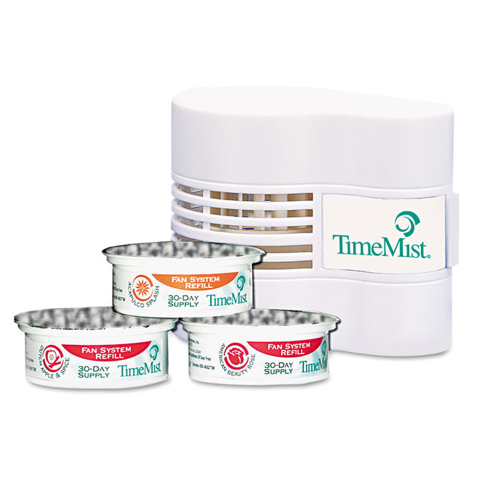 Continuous Fan Fragrance Dispenser, 4.5" x 3" x 3.75", White