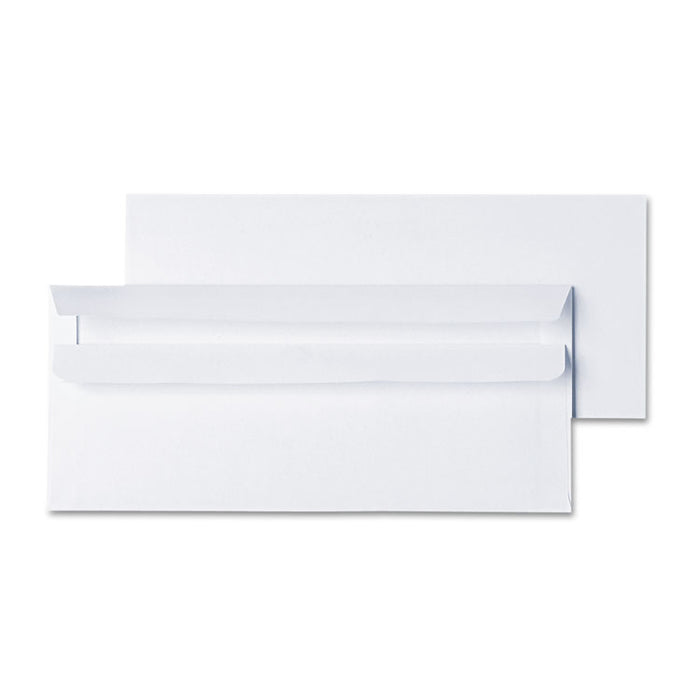 Self-Seal Business Envelope, #10, Square Flap, Self-Adhesive Closure, 4.13 x 9.5, White, 500/Box