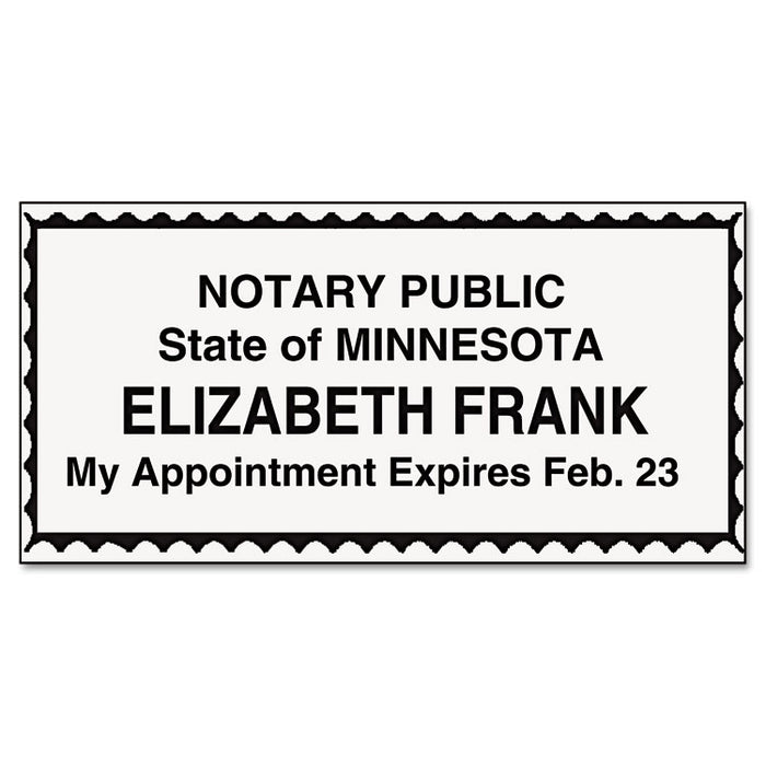 Handheld Custom Embosser, Rectangular, 2" x 1" Impression