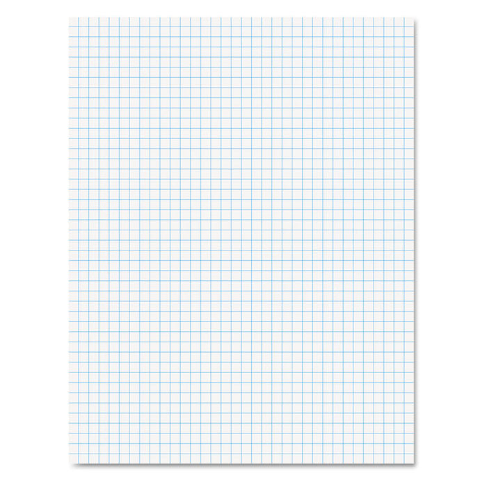 Quadrille Pads, Quadrille Rule (4 sq/in), 50 White (Heavyweight 20 lb Bond) 8.5 x 11 Sheets