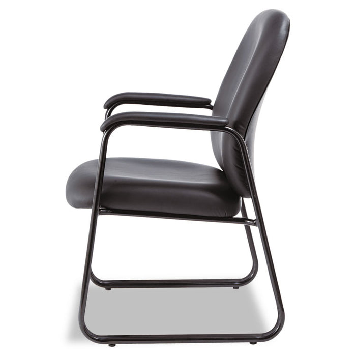Alera Genaro Series High-Back Guest Chair, 24.60" x 24.80" x 36.61", Black