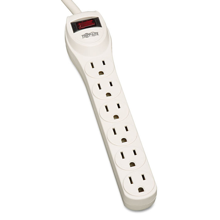 Protect It! Home Computer Surge Protector, 6 Outlets, 2 ft Cord, 180 Joules
