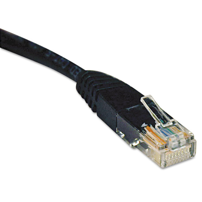 Cat5e 350MHz Molded Patch Cable, RJ45 (M/M), 25 ft., Black