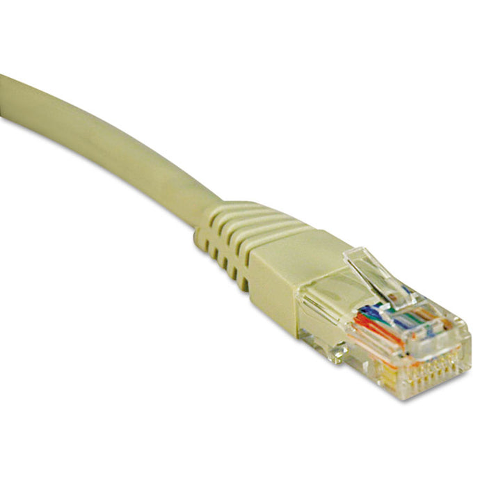 Cat5e 350MHz Molded Patch Cable, RJ45 (M/M), 25 ft., Gray