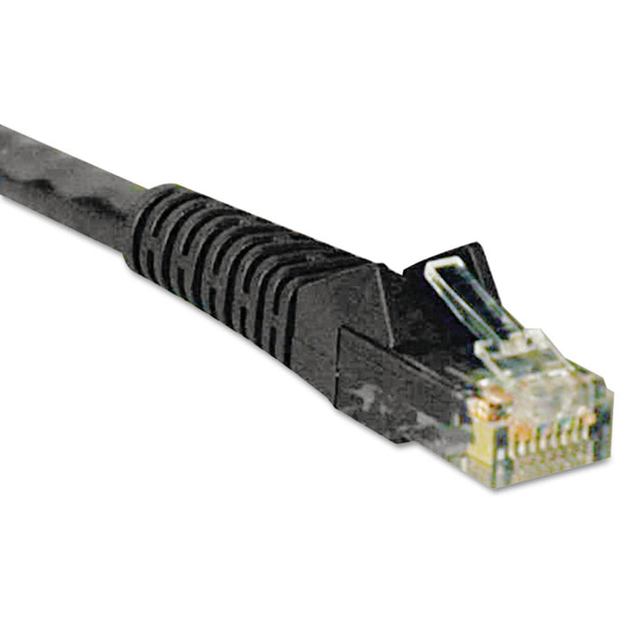 Cat6 Gigabit Snagless Molded Patch Cable, RJ45 (M/M), 1 ft., Black