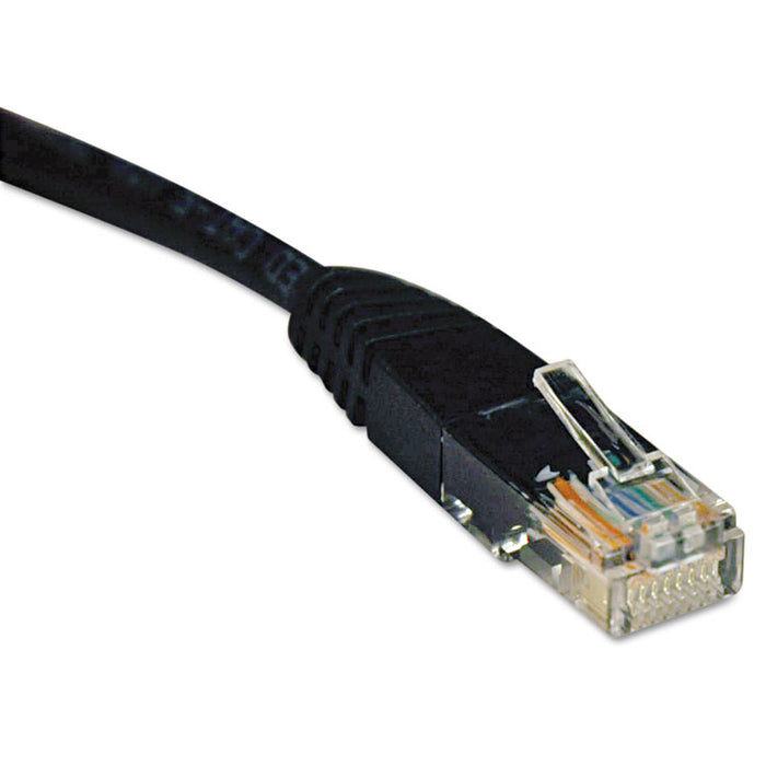 Cat5e 350MHz Molded Patch Cable, RJ45 (M/M), 50 ft., Black