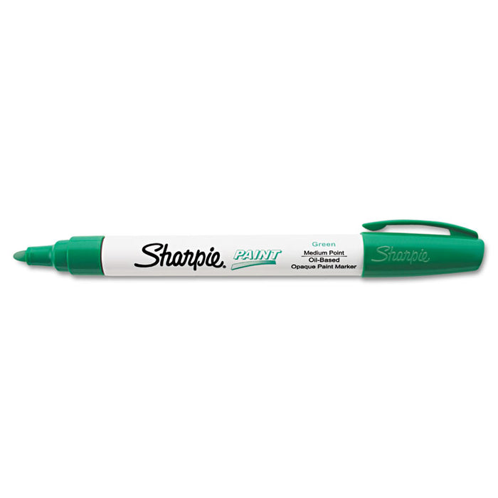 Permanent Paint Marker, Medium Bullet Tip, Green