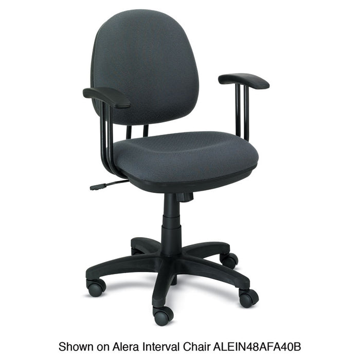 Alera Fixed T-Arms for Interval and Essentia Series Chairs and Stools, Black