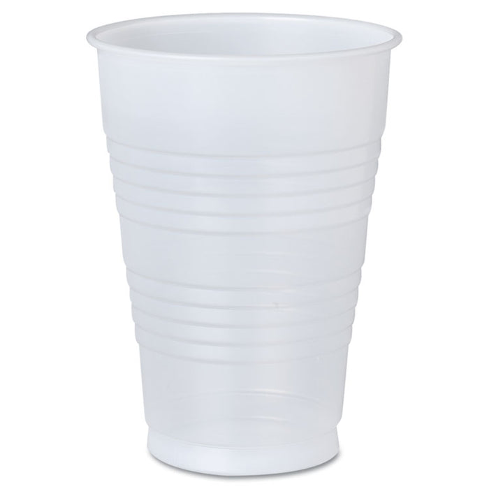 High-Impact Polystyrene Cold Cups, Perfect Pak, 16 oz, Translucent, 500/Carton