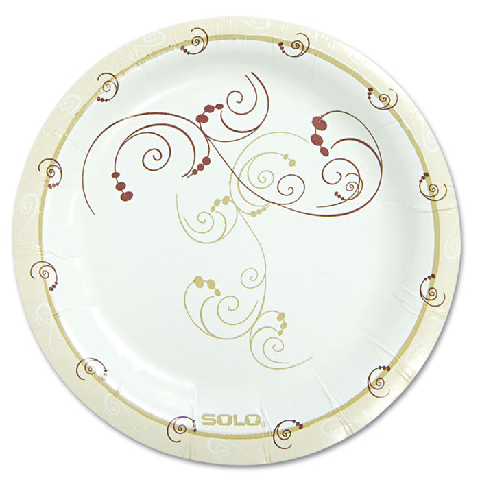Symphony Paper Dinnerware, Mediumweight Plate, 6" dia, Tan, 125/Pack