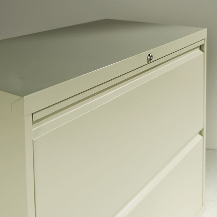 Two-Drawer Lateral File Cabinet, 30w x 18d x 28h, Light Gray