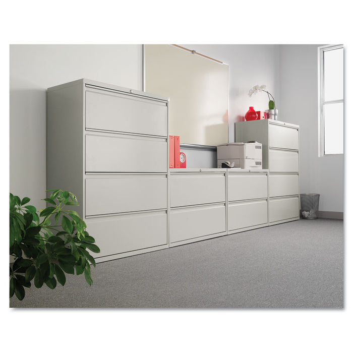 Two-Drawer Lateral File Cabinet, 30w x 18d x 28h, Light Gray