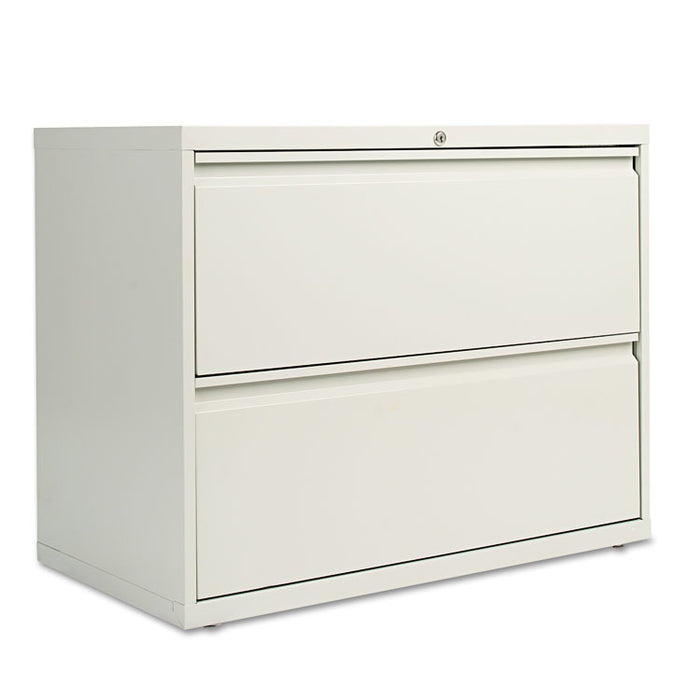 Two-Drawer Lateral File Cabinet, 36w x 18d x 28h, Light Gray