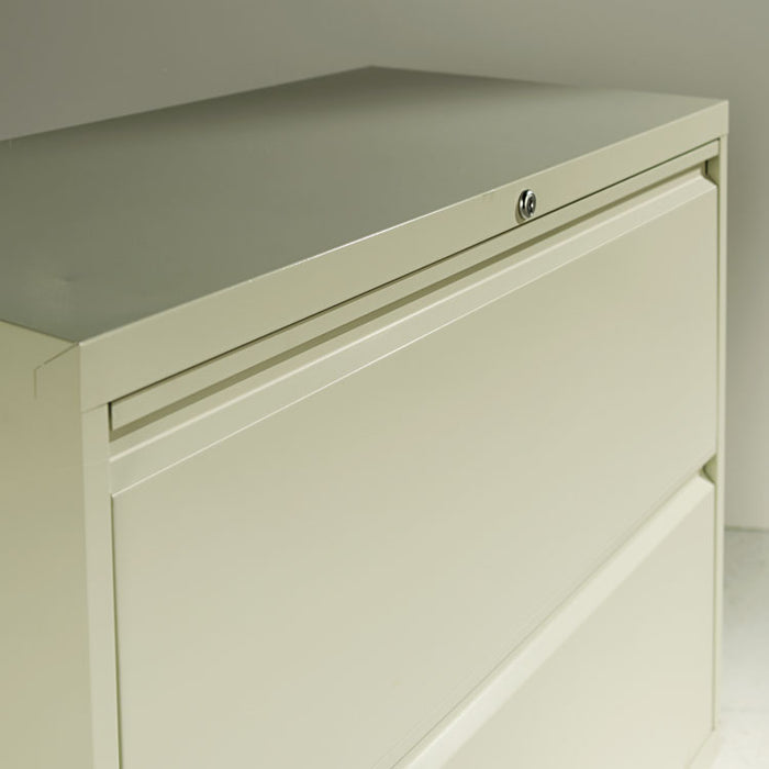 Two-Drawer Lateral File Cabinet, 36w x 18d x 28h, Light Gray
