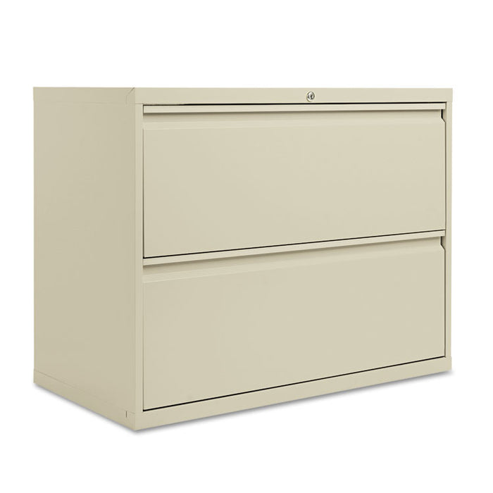Two-Drawer Lateral File Cabinet, 36w x 18d x 28h, Putty