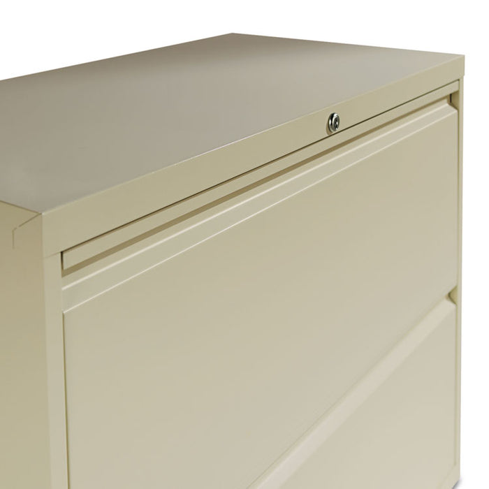 Two-Drawer Lateral File Cabinet, 36w x 18d x 28h, Putty