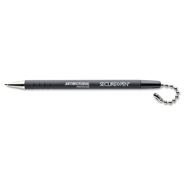Replacement Ballpoint Pen for the Secure-A-Pen System, 1mm, Black Ink/Barrel
