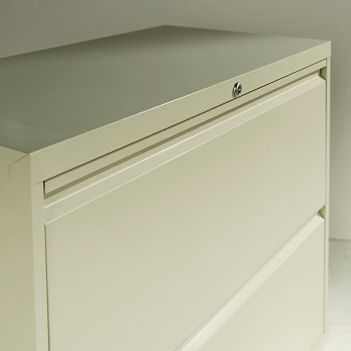 Four-Drawer Lateral File Cabinet, 36w x 18d x 52.5h, Light Gray