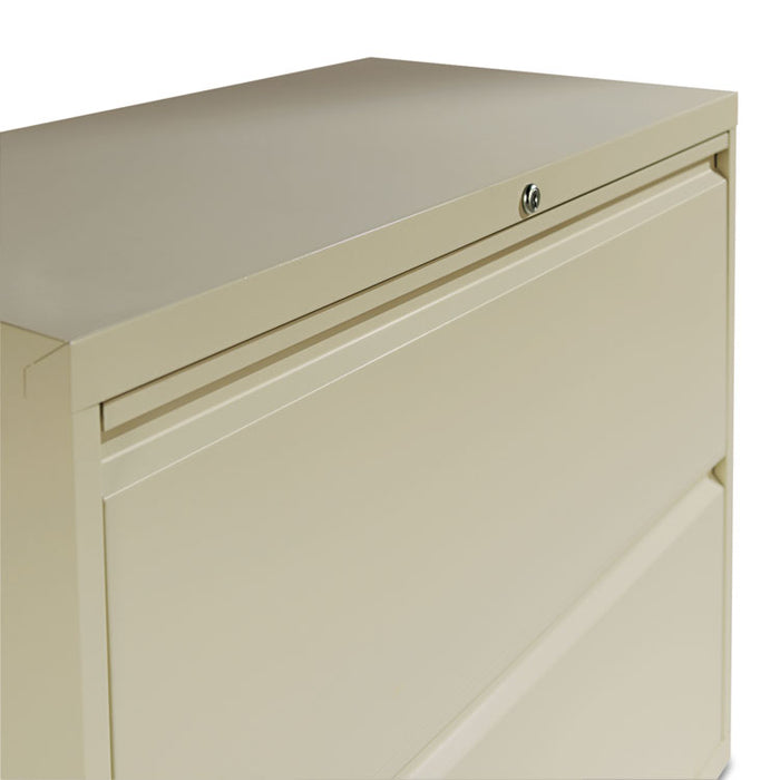 Four-Drawer Lateral File Cabinet, 36w x 18d x 52.5h, Putty