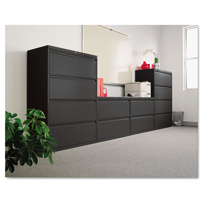Two-Drawer Lateral File Cabinet, 42w x 18d x 28h, Black