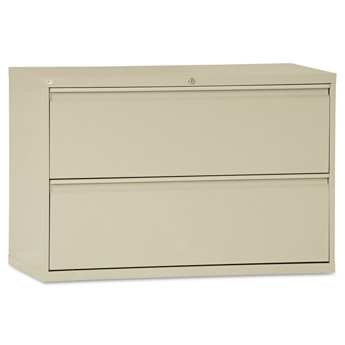 Two-Drawer Lateral File Cabinet, 42w x 18d x 28h, Putty