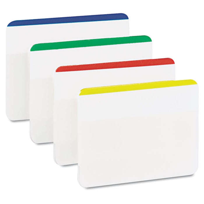 2" and 3" Tabs, Lined, 1/5-Cut Tabs, Assorted Primary Colors, 2" Wide, 24/Pack