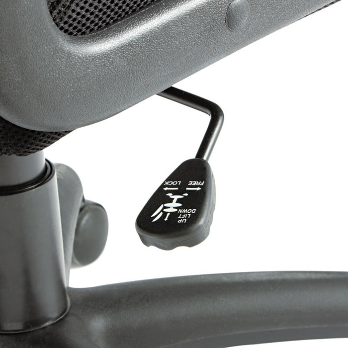 Alera Logan Series Mesh High-Back Swivel/Tilt Chair, Supports up to 275 lbs., Black Seat/Black Back, Black Base